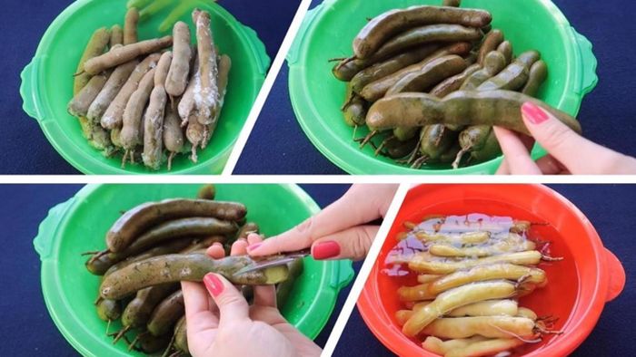 Hướng dẫn chi tiết cách làm mứt me cay - Bước 1